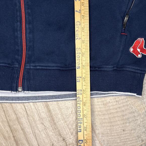 TOMMY BAHAMA BOSTON RED SOX Men Sz Large Navy Embroidered Full Zip 100 Yr Jacket - Picture 6 of 6
